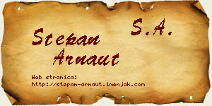 Stepan Arnaut vizit kartica